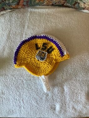 EUC Handmade LSU Knit Hat